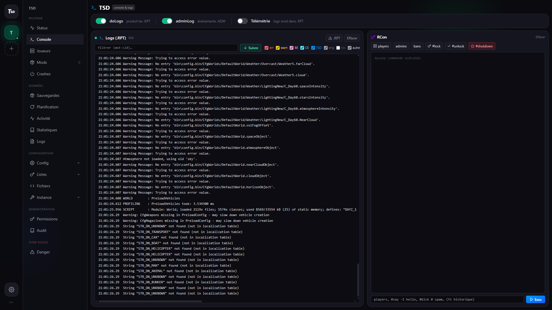 TSD Interface